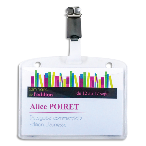 Badges et porte noms