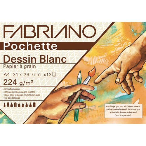 Papier dessin blanc et couleurs