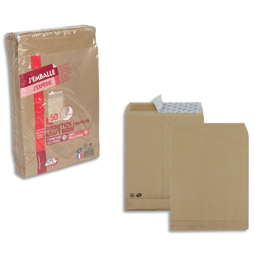 GPV Pochette kraft  soufflet 39625